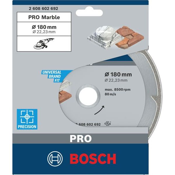 Bosch - Trenn-/Schleifscheibe Diamanttrennscheibe 2608602692 PRO Marble