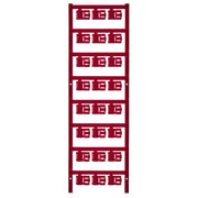 Weidmüller - Kabelmarkierungssystem Leitermarkierer SFC 2.5/12 MC NE RT 12x9,3mm,rot − 120 Stück