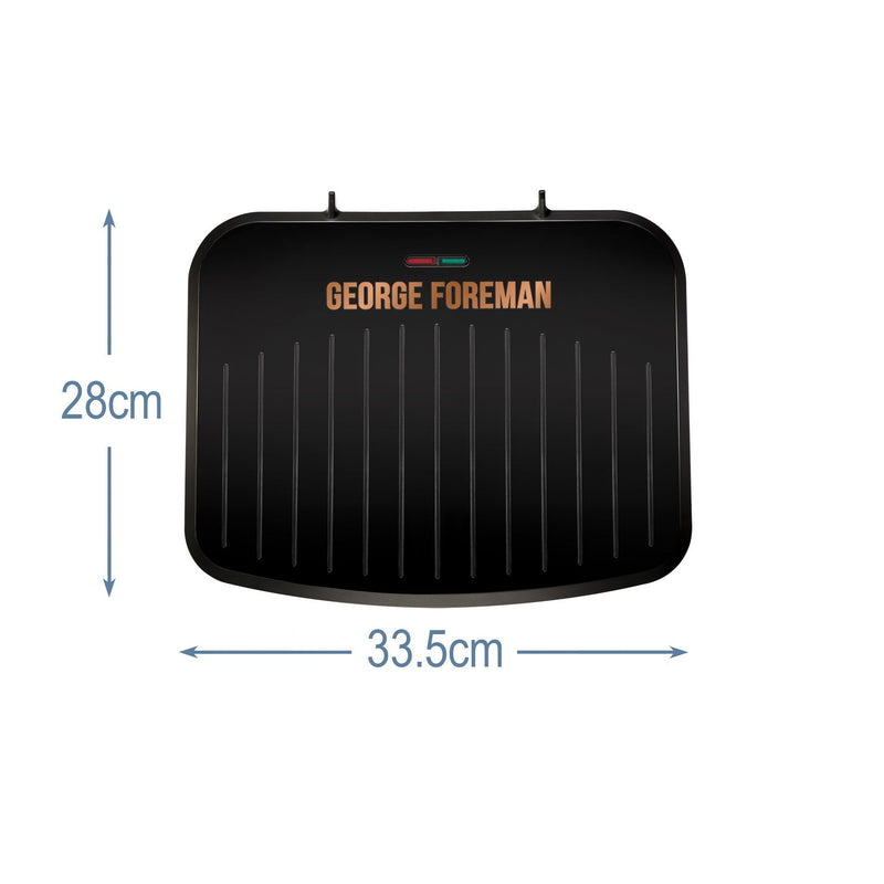 George Foreman - Grillgerät Fitnessgrill Copper Medium 25811-56 George Foreman − 2 Stück