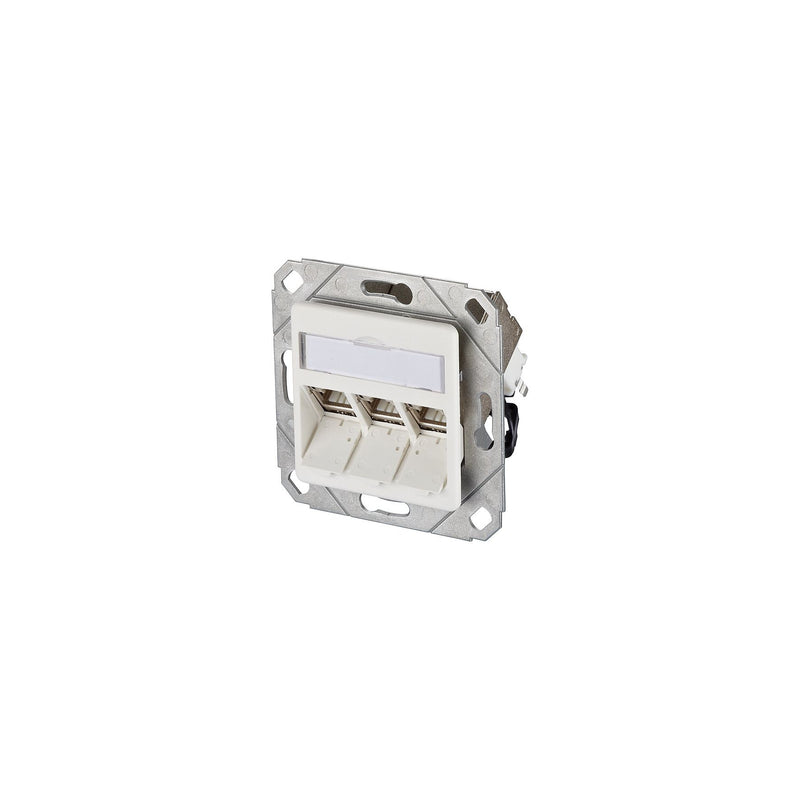 Metz Connect - Kommunikationsanschlussdose Kupfer Anschlussdose C6Amodul Upk 130B12D31102-E 3Port 270 Upk,rws − 10 Stück