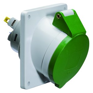 Bals Elektrotech - CEE-Anbausteckdose (IEC 60309) Anbausteckdose geneigt 16A 12781 4p >50V 10h IP44