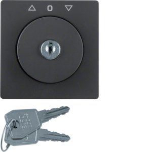 Berker - Abdeckung/Bedienelement für Installationsschalterprogramme Zentralstück m Schloss 1082608600 für Jal. Q.1/3 an