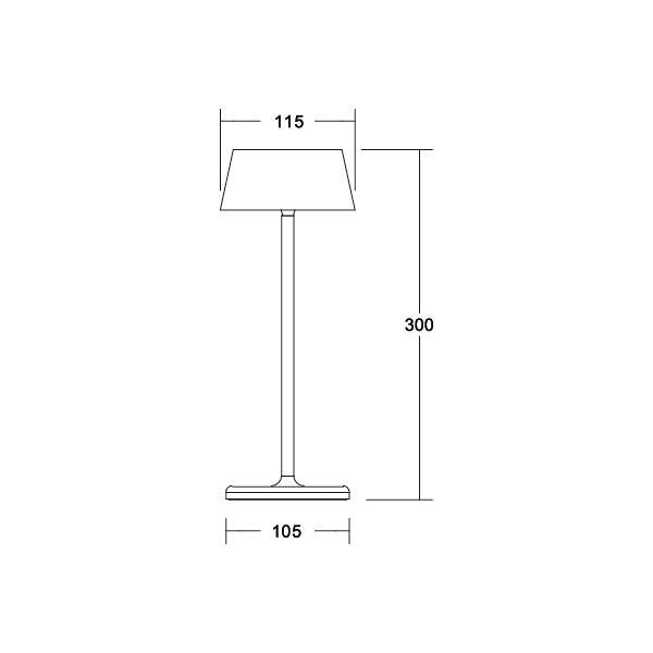 Brumberg Leuchten - Tischleuchte LED-Solartischleuchte 60332183 3000 K schwarz