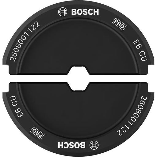 Bosch - Einsatz für Presswerkzeug Kabelschuhe/Verbinder, Aderendhülsen, Schirmanschluss PRO Presseinsatz, E6 CU, 2608001122 6 mm², Kupfere