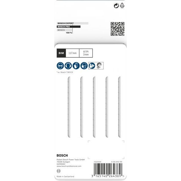 Bosch - Stichsägeblatt PRO Hardwood clean T301CDF 2608636229 Stichsägeblatt 117