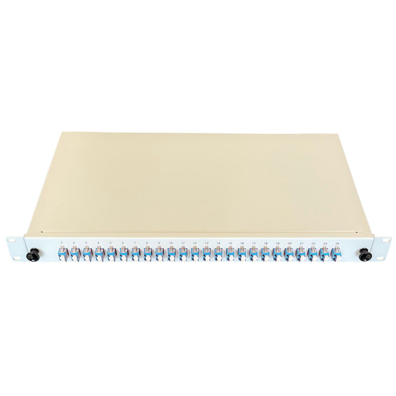 Paschke - Patchpanel LWL Spleissbox ausziehbar 19" 442304-4K-24SA 24x LCd OS2 BLAU