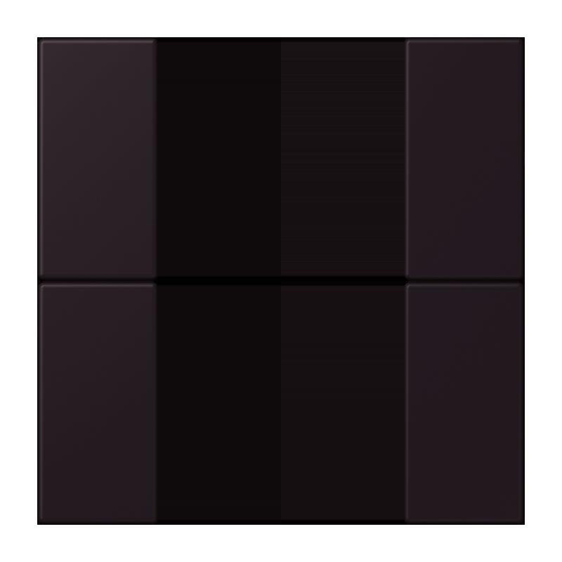 Jung - Abdeckung/Bedienelement für Installationsschalterprogramme Tastensatz 2fach LC 502 TSA 248 noir divoire