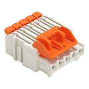 WAGO - Kabelsteckverbinder für Leiterplattensteckverbinder 1-Leiter-Federleiste,Hebel 2734-1105/328-000 PushinCAGECLAMP,lgr − 50 Stück