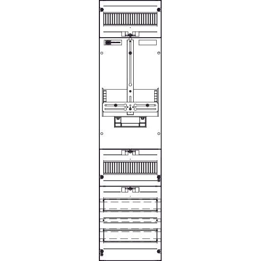 ABN - Zählerfeld Wandlerzählerfeld ZM17X587N Universell 1ZP