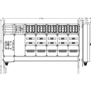 Hensel - Verteilerschrank für Energieversorgung Ladeverteiler Mi EV 22kW 20101 f.20 Ladep. a 22kW