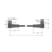 Turck - Konfektioniertes Sensor-Aktor-Kabel Aktuator- u. Sensorleitung WKC4.5T-2 #6633938 Schweißfunkenbestän.