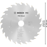 Bosch - Kreissägeblatt PRO Wood cordless 2608837671 Kreissägeblatt 140 x