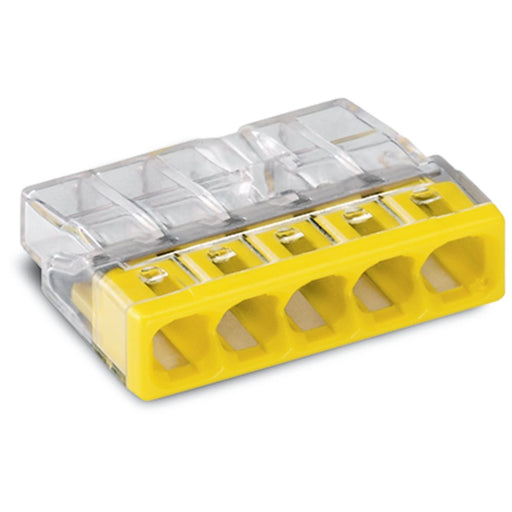 WAGO - Steckklemme Verbindungsdosenklemme 2273-205 5x 0.5-2.5 gelb − 100 Stück
