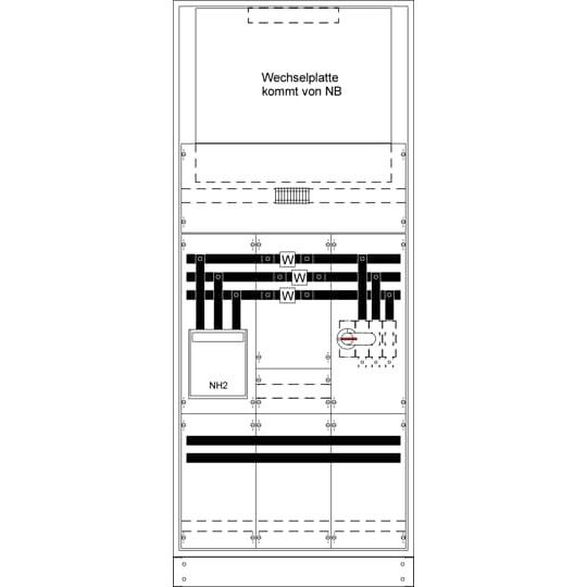 Striebel&John - Zähler-Komplettschrank Mess-und Wandlersch. KS4241 kpl. BH8/FB3