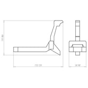 Kaiser - Zubehör/Ersatzteile für Leuchteneinbaugehäuse Prefix Montageset 1299-65 2-fach,Wandeinbau