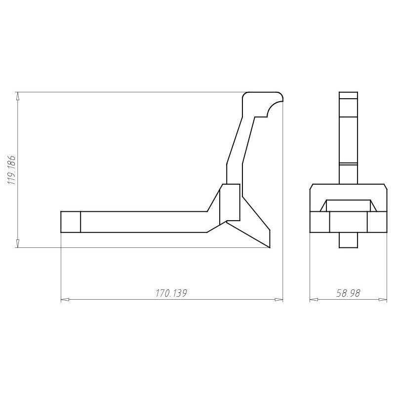 Kaiser - Zubehör/Ersatzteile für Leuchteneinbaugehäuse Prefix Montageset 1299-65 2-fach,Wandeinbau