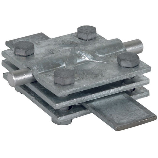 DEHN - Verbinder für Blitzschutz Kreuzstück St/tZn KS 8.10 FL40 STTZN f.Rd 8-10/Fl 30-40mm