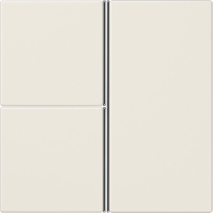 Jung - Abdeckung/Bedienelement für Installationsschalterprogramme Tastensatz 3-fach ws LS 403 TSA komplett − 1 Stück