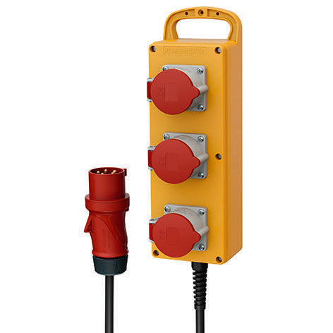 Mennekes - CEE-Steckdosen-Kombination (IEC 60309) Steckdosenleiste EverGUM 70034 3xCEE,32A5p,2m Zult