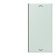 Jung - Abdeckung/Bedienelement für Installationsschalterprogramme Taste 2fach m. Pfeilsymb. LC 402 TSAP 215 ceruleen pale