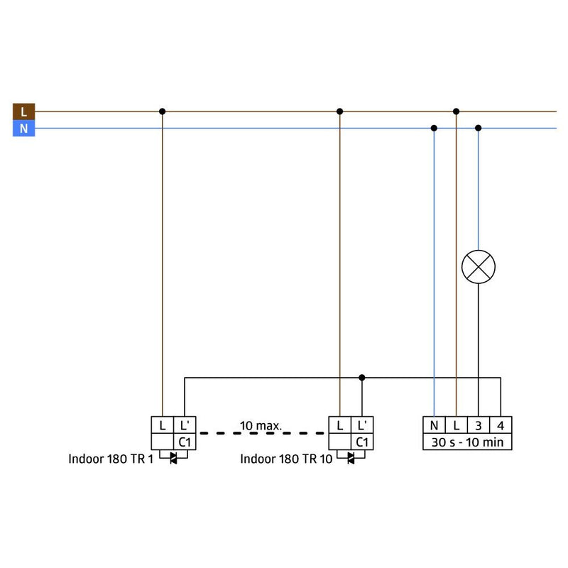 BEG Brück Electronic - Treppenlichtzeitschalter Treppenlichtautomat SCT1