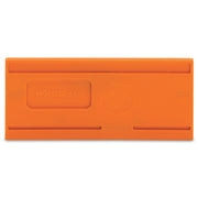 WAGO - Abschluss- und Zwischenplatte für Reihenklemme Trennwand 2mm 880-329 überstehend,orange − 25 Stück