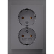Berker - Steckdose Doppelsteckdose SCHUKO 47747004 K.5 eds matt lack