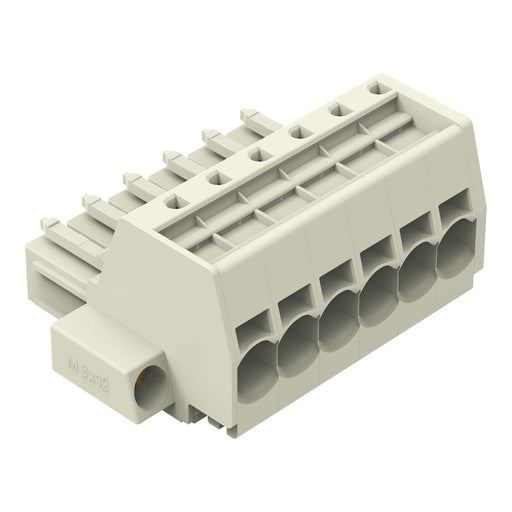 WAGO GmbH & Co. KG - Ein- und mehrpolige Klemmenleiste 1-Leiter-Federleiste 831-3106/107-000 CAGECLAMP,10mm²,lgr − 12 Stück
