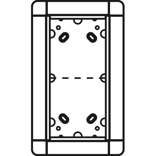 Ritto - Montageelement für Türstation Portier UP-Rahmen si 1881220 2-fach, 141x238mm