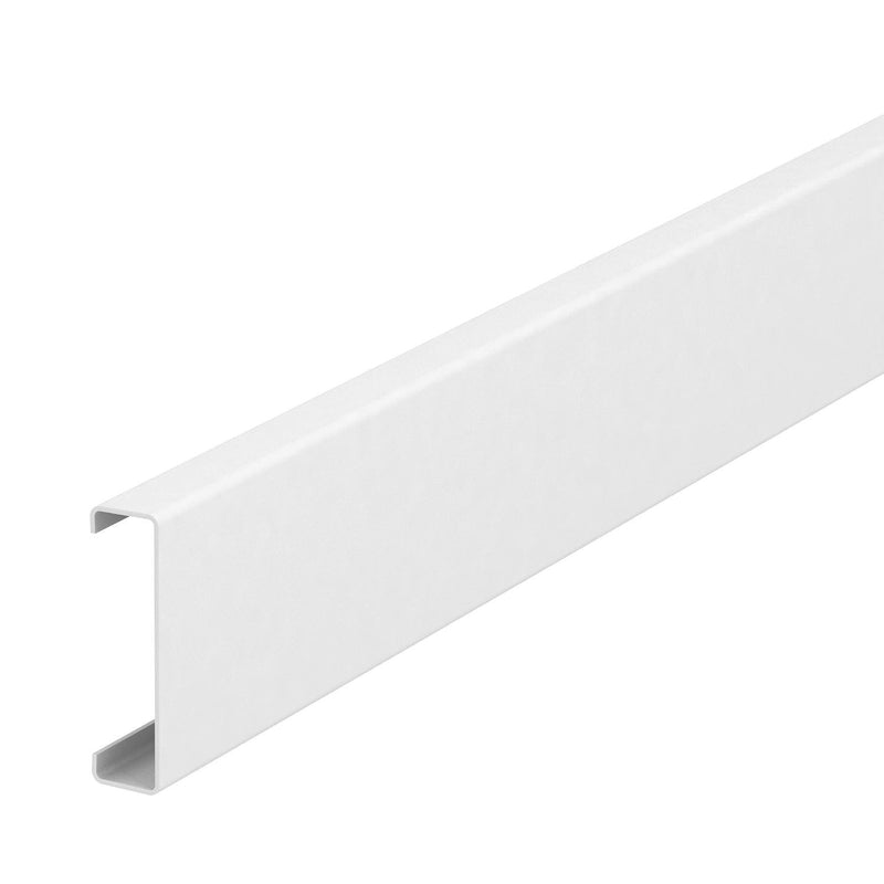OBO Bettermann - Oberteil für Geräteeinbaukanal/Installationssäule Oberteil Systemöffnung GS-OT50RW 45x12x2000mm,RAL9010 − 2 Meter