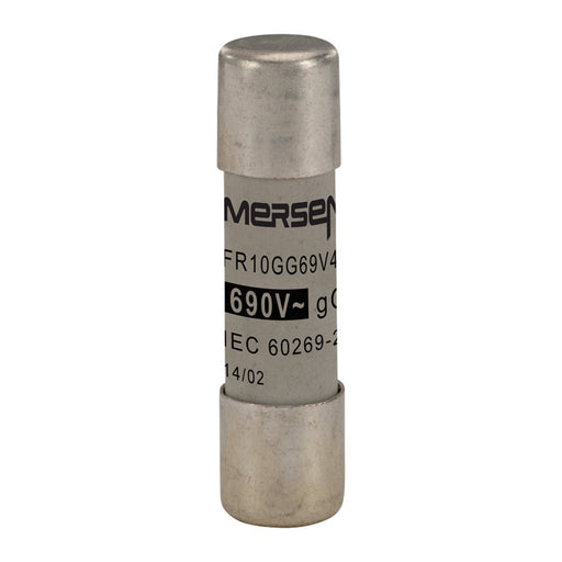 Mersen - Zylindrische Sicherung Sicherungseinsatz zyl. FR10GG69V4 10x38 gG 4A/690V − 10 Stück