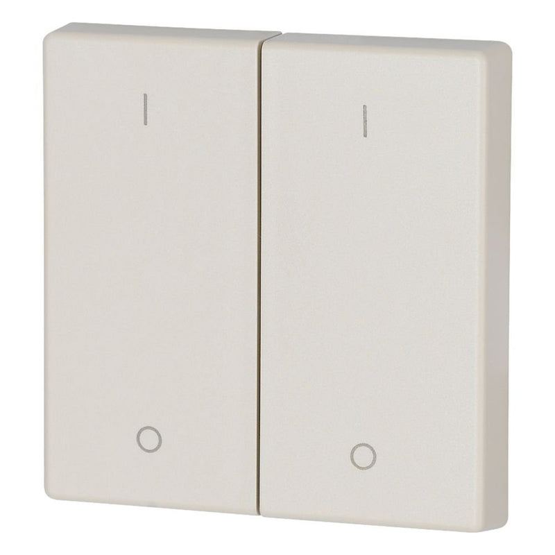 Eaton - Abdeckung/Bedienelement für Installationsschalterprogramme Wippe 2-fach CWIZ-02/42 creme glänzend 1/0