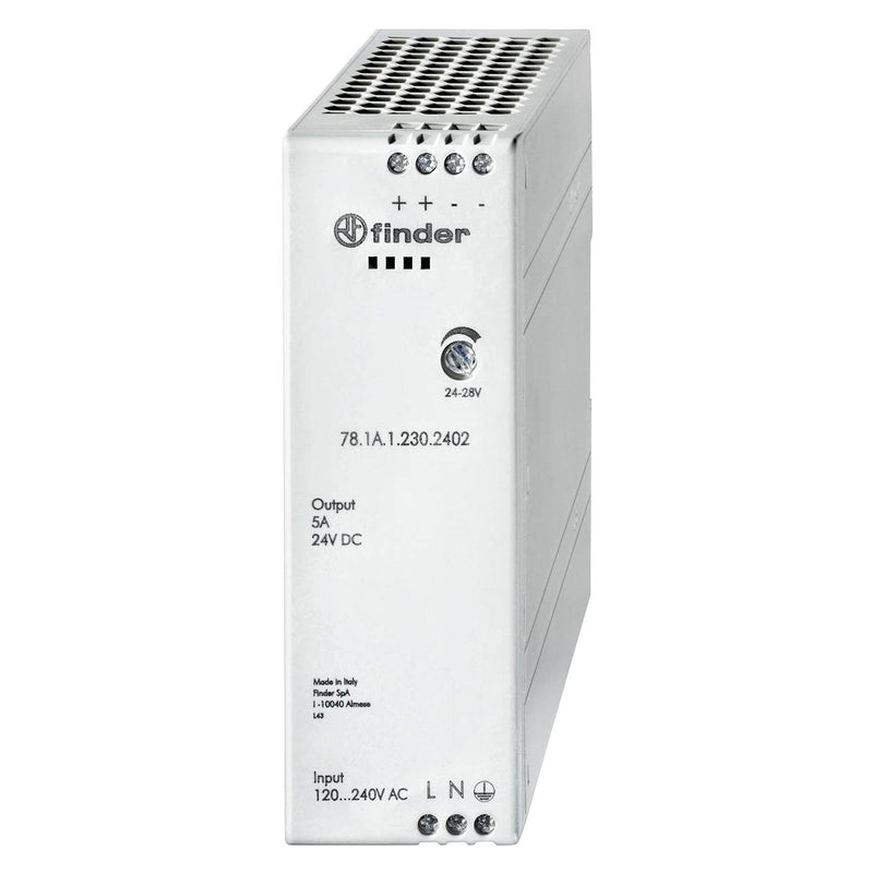 Finder - Gleichstromversorgung Schaltnetzteil 78.1A.1.230.2402 24 V 120 W