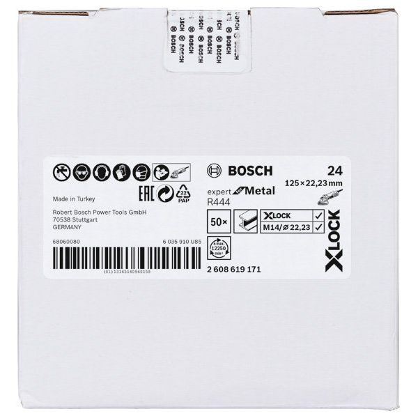 Bosch - Trenn-/Schleifscheibe X-LOCK 2608619171 Fiberschleifscheibe