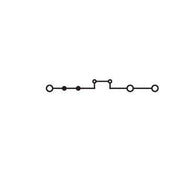 WAGO - Durchgangs-Reihenklemme 3-Leiter-Durchgangsklemme 2202-1704 Drücker,2,5 mm²,bl − 50 Stück