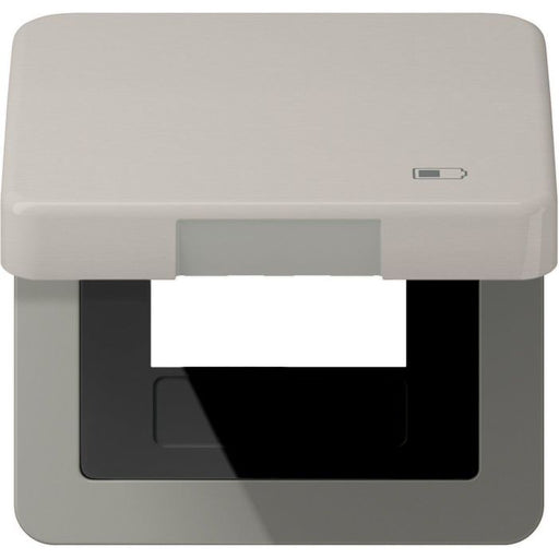 Jung - Abdeckrahmen Klappdeckel CD 590 KL USB PT Symbol USB-Ladegerät