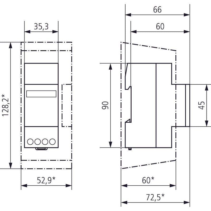 Theben - Betriebsstundenzähler BZ145 35x86mm