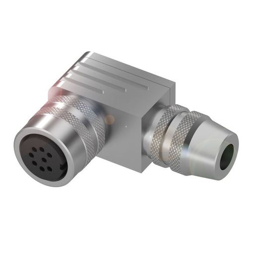 Balluff - Rundsteckverbinder, feldkonfektionierbar (Industriesteckverbinder) Winkelstecker BKS-S 33M-00 Lötanschluß max.0,75 
