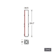 LTS Licht&Leuchten - Elektrisches Zubehör/Ersatzteile für Leuchten Endeinspeiser NEO-F/L/9501-S-KLEws weiß