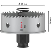 Bosch - Lochsäge PRO Sheet Metal PC Plus 2608594461 Lochsäge, 67 mm
