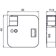 Theben - Bussystem-Systemschnittstelle/Medien-Gateway Split Unit Gateway LUXORliving AC IR1