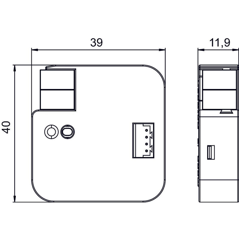 Theben - Bussystem-Systemschnittstelle/Medien-Gateway Split Unit Gateway LUXORliving AC IR1