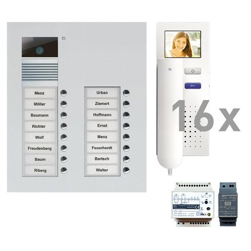 TCS Tür Control - Türsprech-Set Video Außenstation Pack 14 PVU16160-0010 AVU 14 Tasten UP
