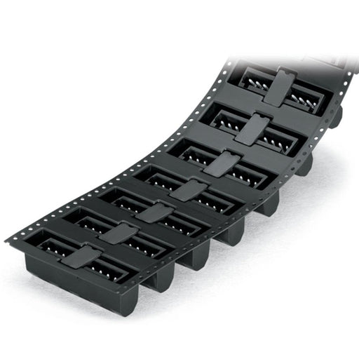 WAGO - Leiterplattensteckverbinder THR-Stiftleiste Lötstift 734-240/105-604/997- 1,0x1,0,gerade,sw − 200 Stück