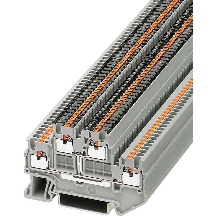 Phoenix Contact - Durchgangs-Reihenklemme Doppelstock-Klemme PTTB 1,5/S-PV 0,14-1,5qmm, grau − 50 Stück