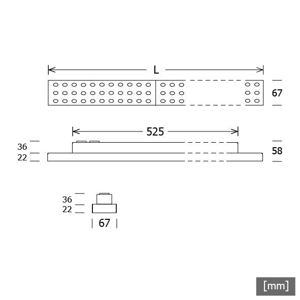 LTS Licht&Leuchten - Decken-/Wandleuchte LED-Anbauleuchte LUZ06-A 14.013.40 ws 4000K 60°weiß