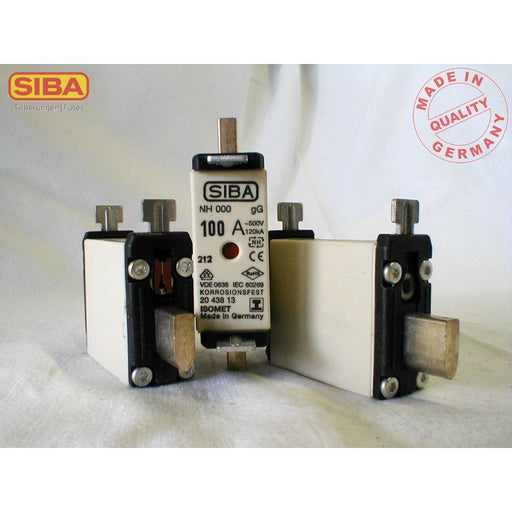 Siba - Messersicherung NH-Sicherungseinsatz 2043813.50 50A 500V − 10 Stück by Siba
