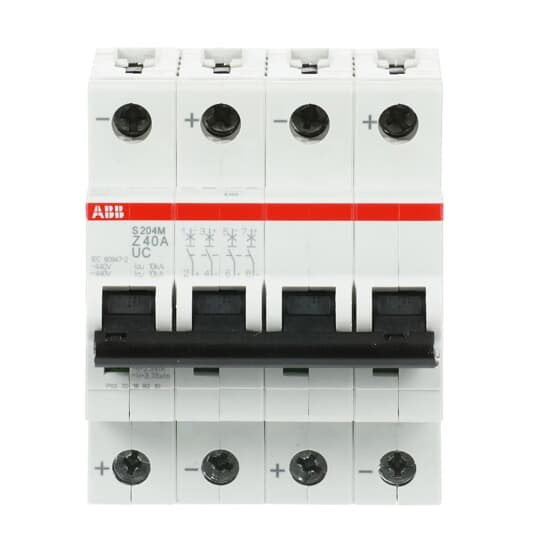 ABB Stotz S&J - Leitungsschutzschalter Sicherungsautomat S204M-Z40UC 10 kA, 40 A, 4P