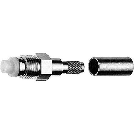 Telegärtner - Koax-Steckverbinder FME-Kabelbuchse 100025651 50Ohm cr/cr − 5 Stück