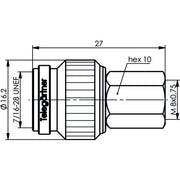 Telegärtner - Koax-Kupplung Adapter TNC-FME (M-M) 100023860 − 5 Stück